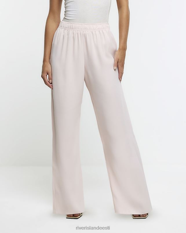 kehakate roosa naised River Island väikesed laia säärega püksid 44TLL5264