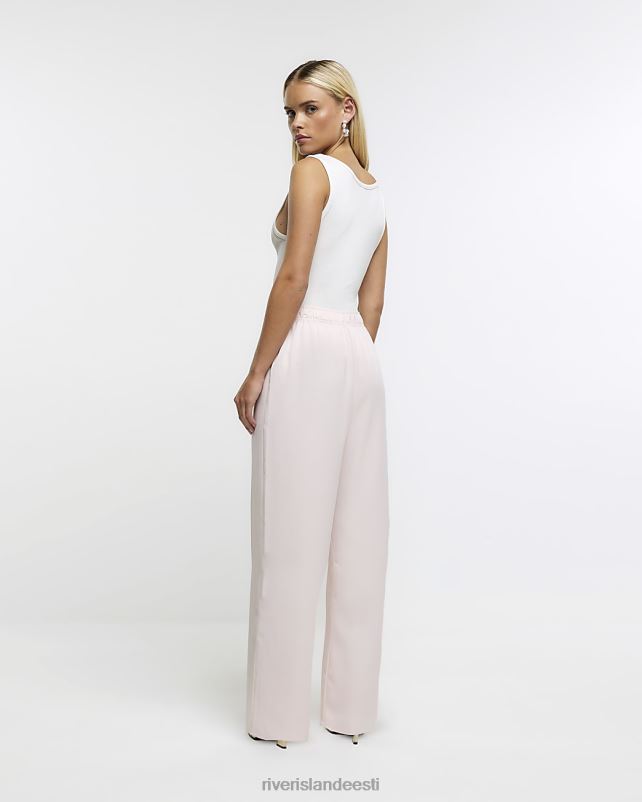 kehakate roosa naised River Island väikesed laia säärega püksid 44TLL5264