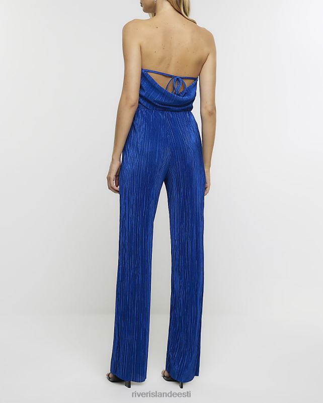 kehakate sinine naised River Island plisse laienevad püksid 44TLL888