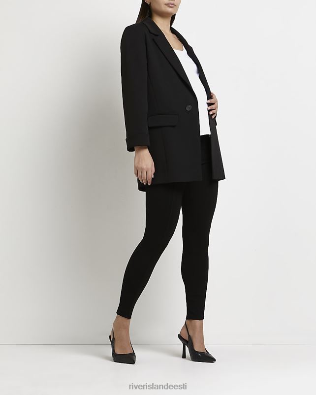 kehakate must naised River Island kõrge vöökohaga ponte rasedusretuusid 44TLL5370