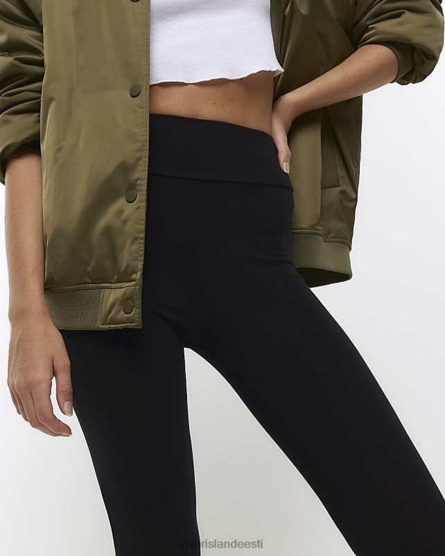 kehakate must naised River Island kõrge vöökohaga retuusid 44TLL3741