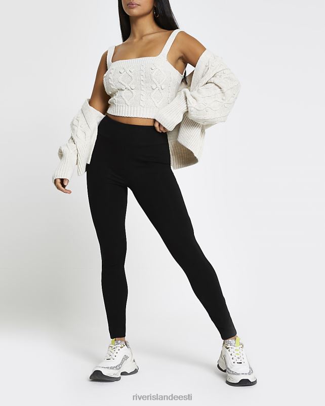 kehakate must naised River Island peenikesed kõrge vöökohaga retuusid 44TLL5268