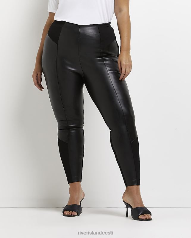 kehakate must naised River Island pluss kunstnahast retuusid 44TLL5137