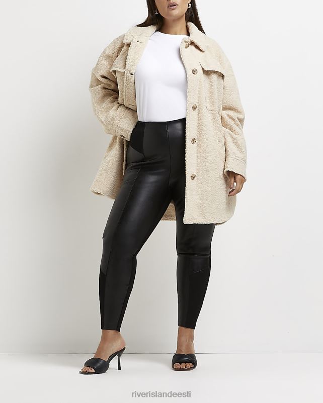 kehakate must naised River Island pluss kunstnahast retuusid 44TLL5137