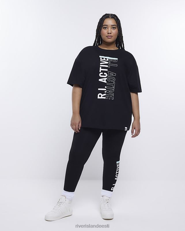 kehakate must naised River Island pluss ri aktiivsed retuusid 44TLL5149