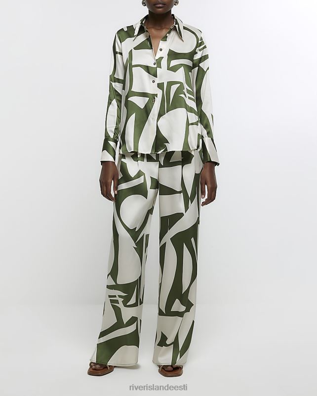 kehakate khaki naised River Island ülisuur satiinsärk 44TLL1375