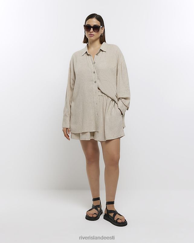 kehakate kivi naised River Island pluss linasega ülisuur särk 44TLL2215