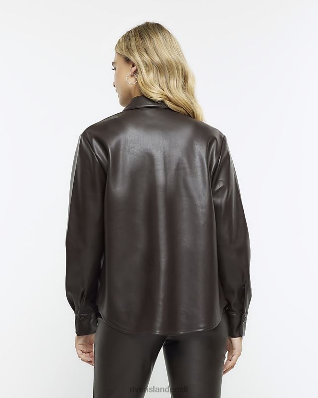 kehakate pruun naised River Island kunstnahast särk 44TLL627