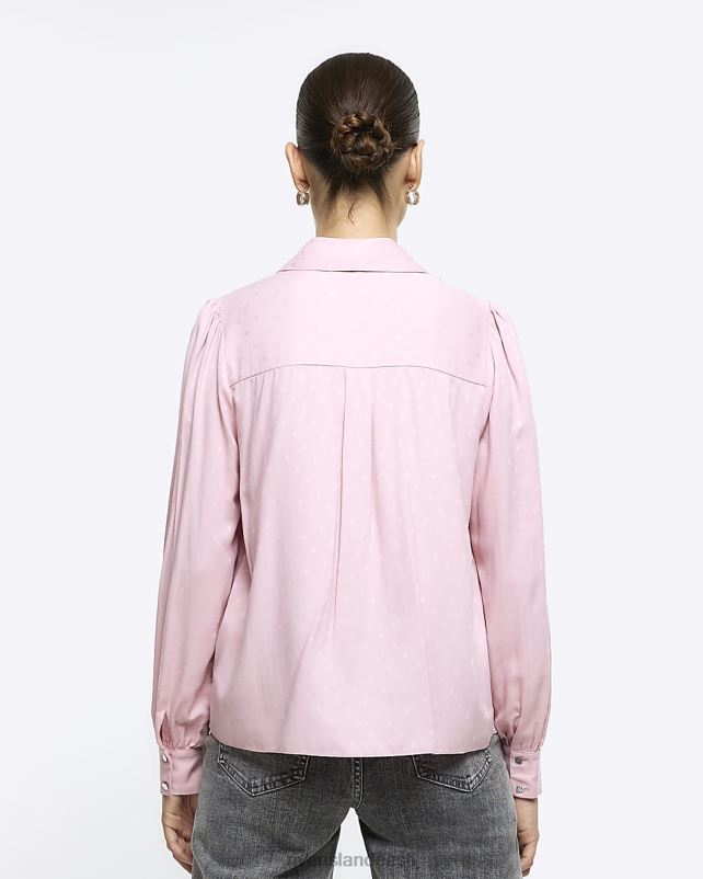 kehakate roosa naised River Island lipsuga särk 44TLL195