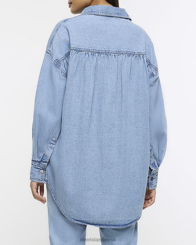 kehakate sinine naised River Island ülisuur teksasärk 44TLL4233