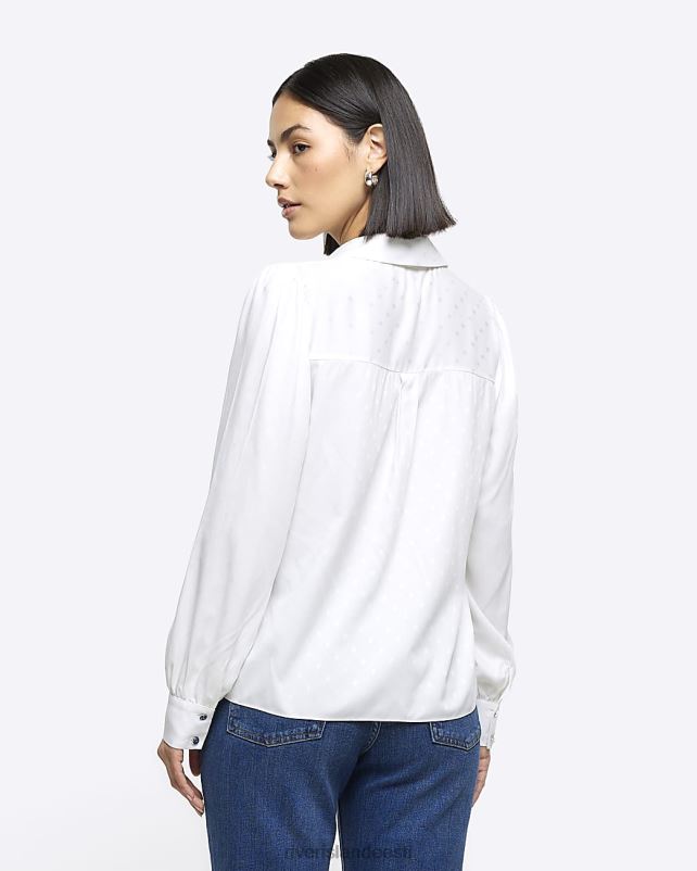 kehakate valge naised River Island lipsuga särk 44TLL196