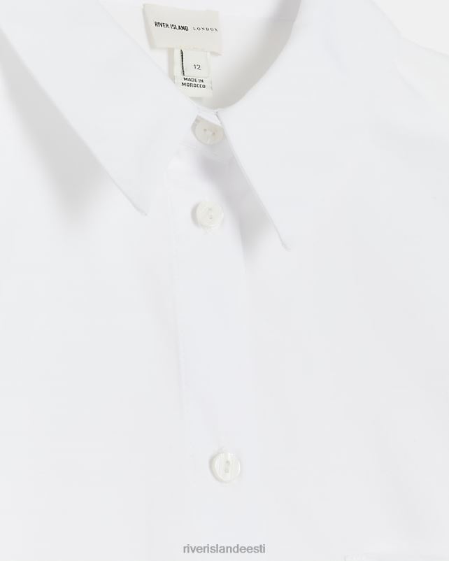 kehakate valge naised River Island poplinist ülisuur särk 44TLL3734