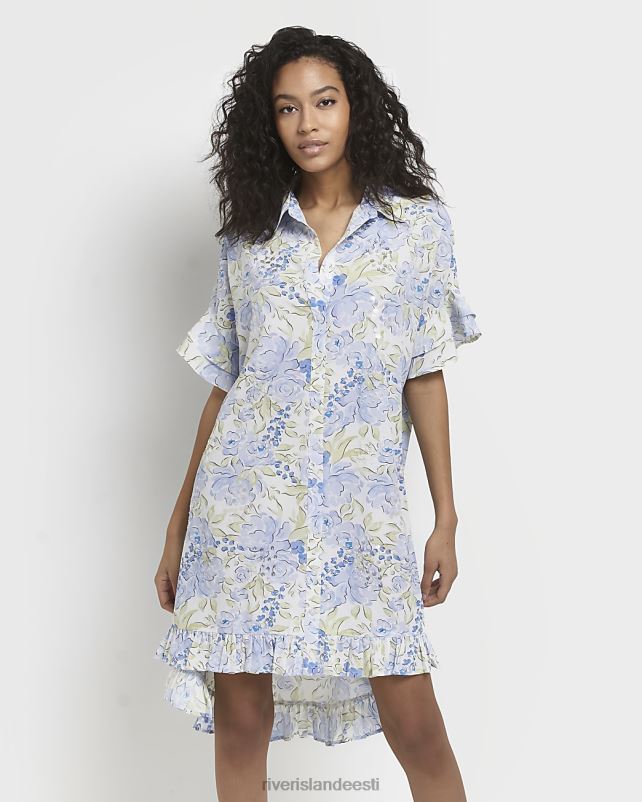 kehakate sinine naised River Island lilleline minisärkkleit 44TLL2195