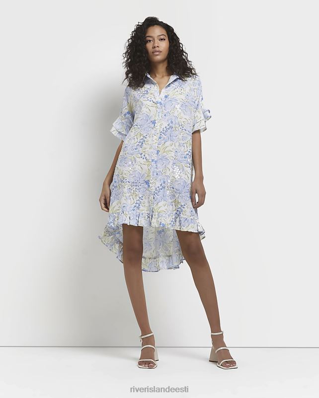 kehakate sinine naised River Island lilleline minisärkkleit 44TLL2195