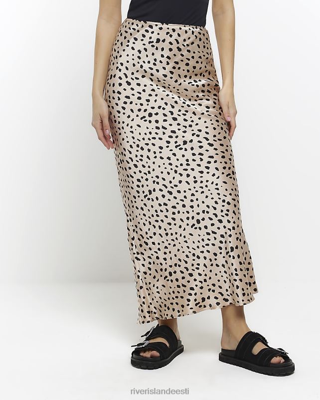 kehakate beež naised River Island loomamustriga maksiseelik 44TLL36