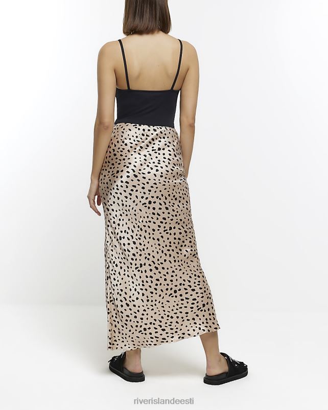 kehakate beež naised River Island loomamustriga maksiseelik 44TLL36