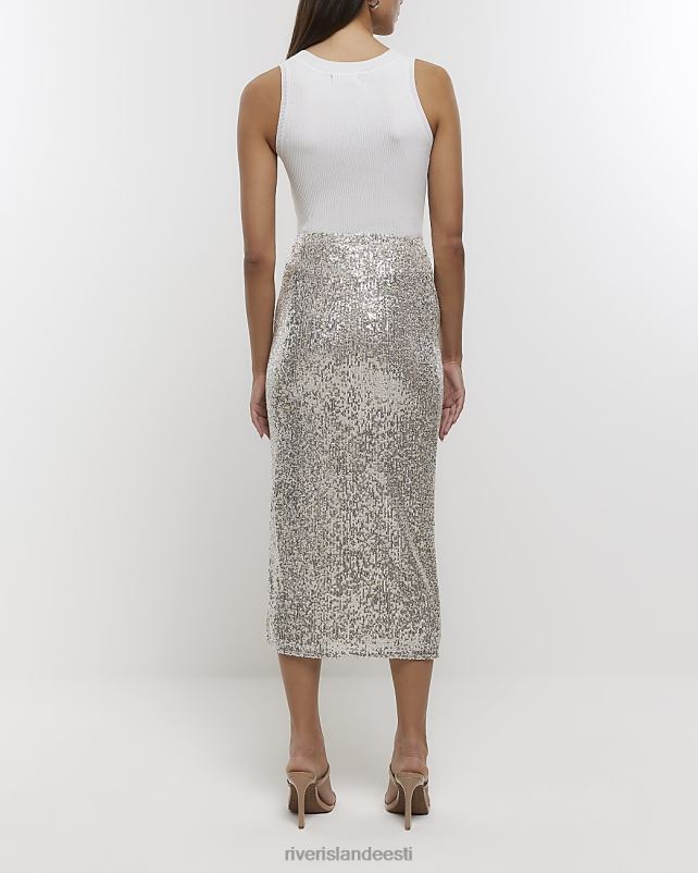 kehakate hõbedane naised River Island litriga midiseelik 44TLL1442