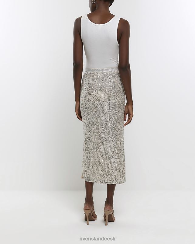 kehakate hõbedane naised River Island litriga midiseelik 44TLL153