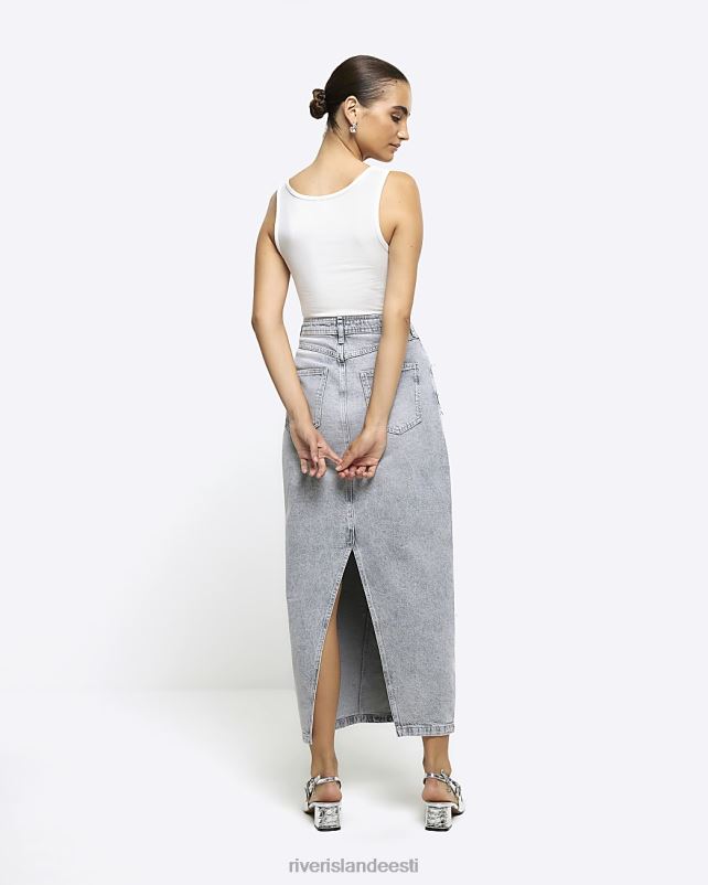 kehakate hall naised River Island kaunistatud teksane seelik 44TLL4023