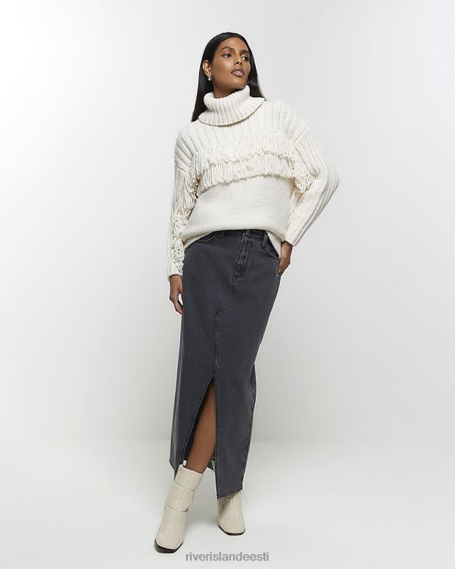 kehakate hall naised River Island lõhestatud teksaseelik 44TLL198