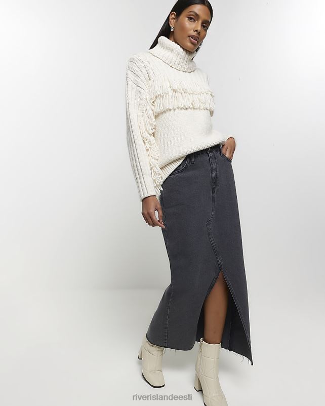 kehakate hall naised River Island lõhestatud teksaseelik 44TLL198