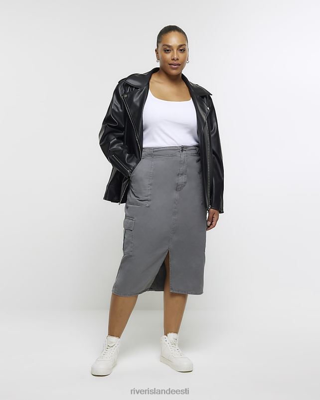 kehakate hall naised River Island pluss cargo midi seelik 44TLL5113