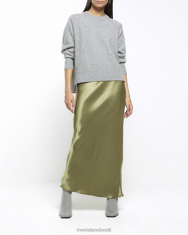 kehakate khaki naised River Island satiinist maxi seelik 44TLL44
