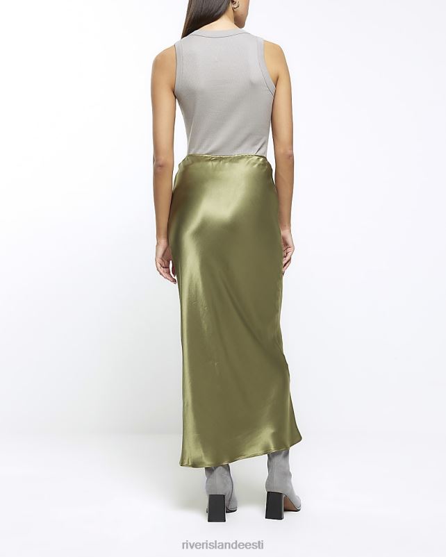 kehakate khaki naised River Island satiinist maxi seelik 44TLL44