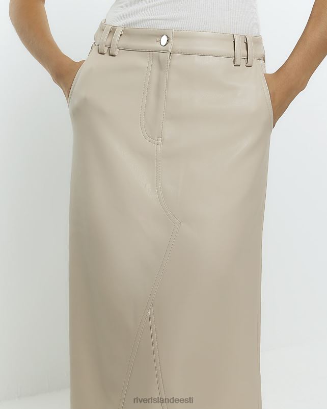 kehakate kreem naised River Island kunstnahast midi seelik 44TLL3775