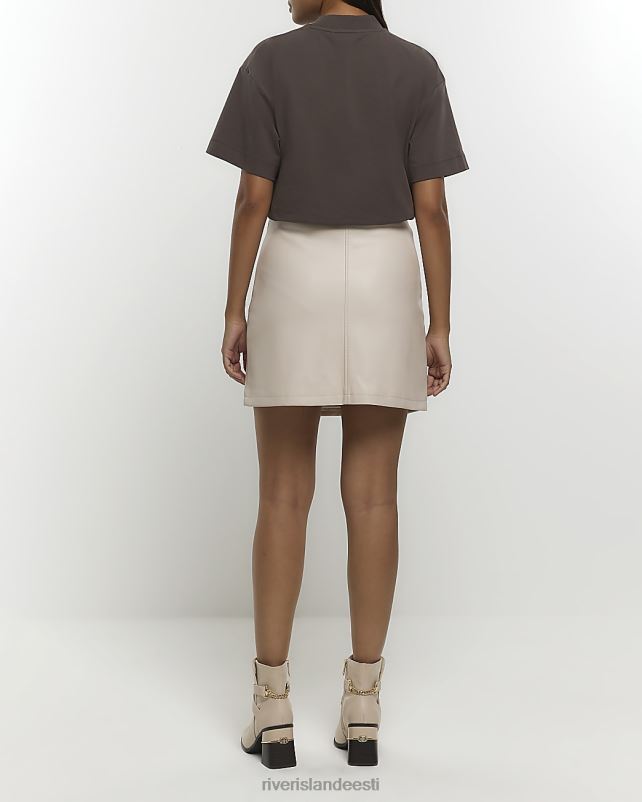 kehakate kreem naised River Island kunstnahast pandlaga miniseelik 44TLL28