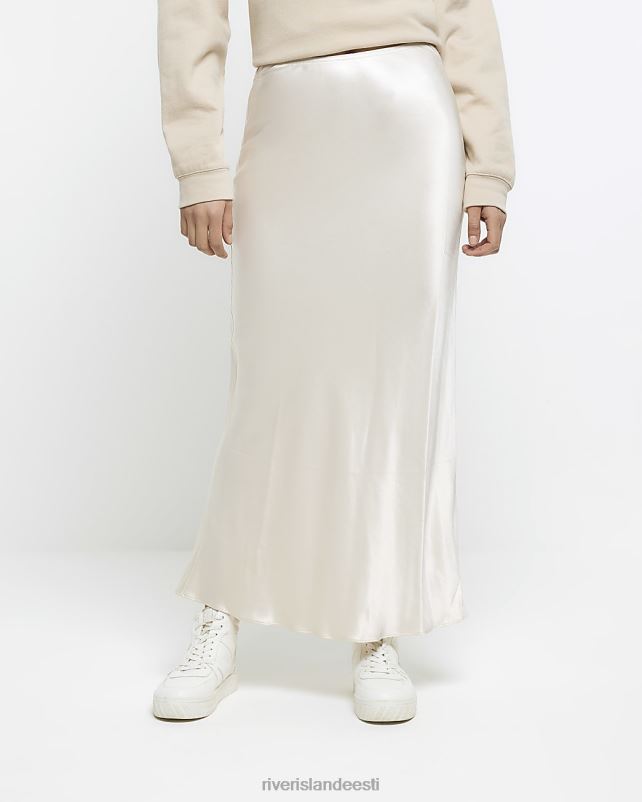 kehakate kreem naised River Island satiinist maxi seelik 44TLL39