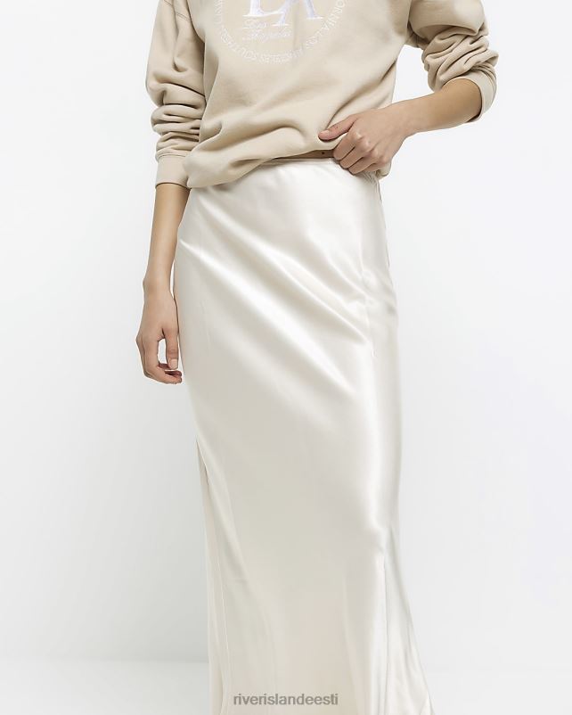 kehakate kreem naised River Island satiinist maxi seelik 44TLL39