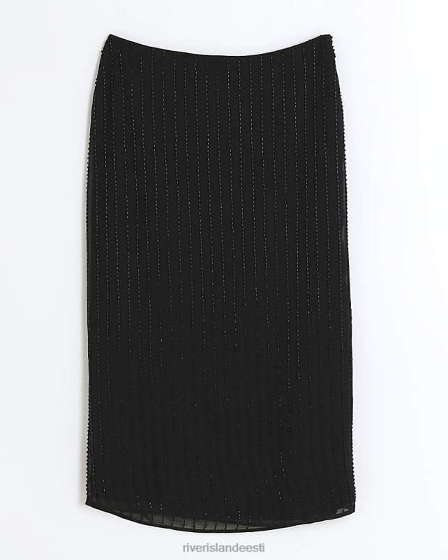 kehakate must naised River Island helmestega midi seelik 44TLL3921