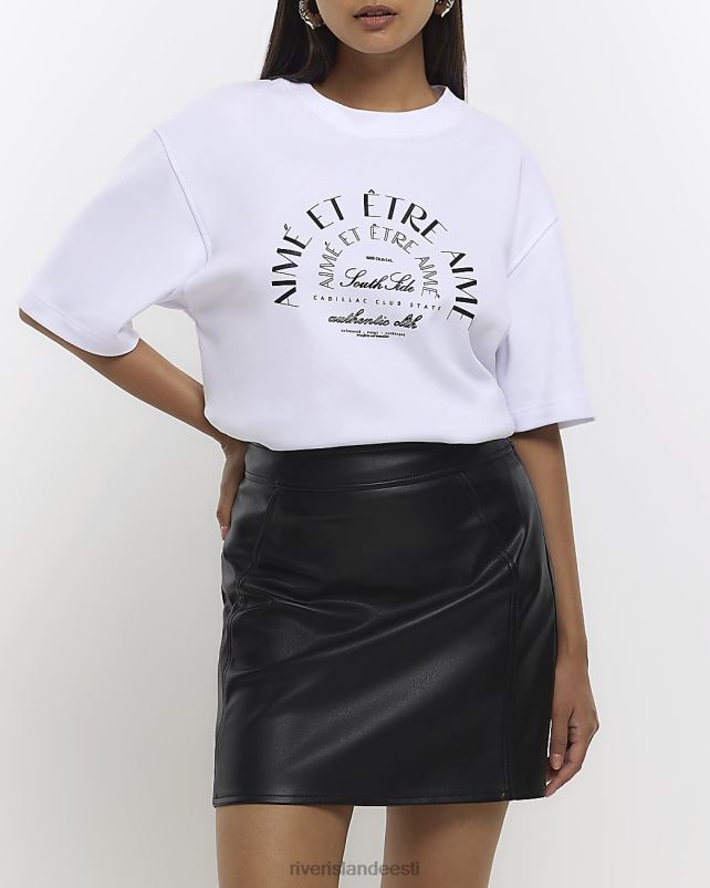 kehakate must naised River Island kunstnahast miniseelik 44TLL685