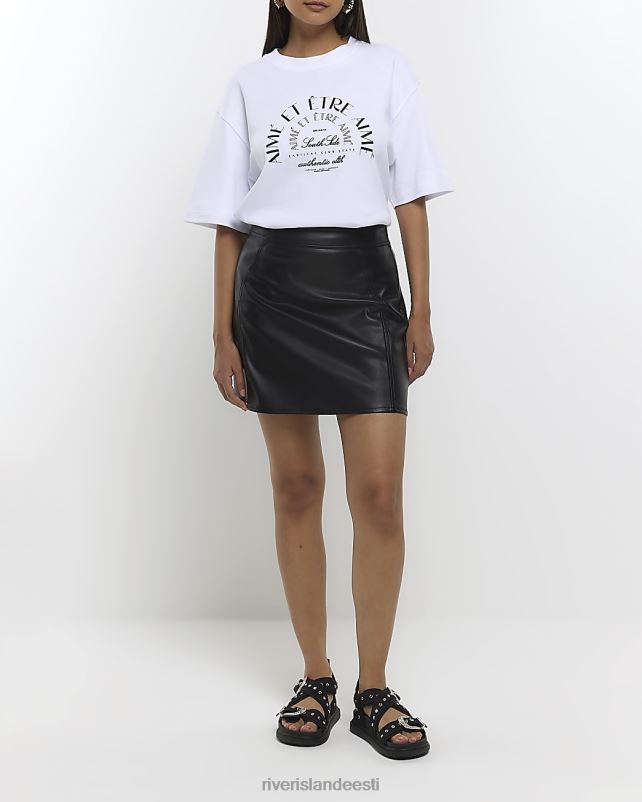 kehakate must naised River Island kunstnahast miniseelik 44TLL685