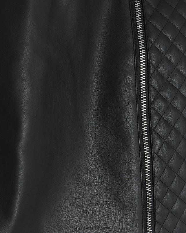 kehakate must naised River Island kunstnahast tepitud miniseelik 44TLL4215