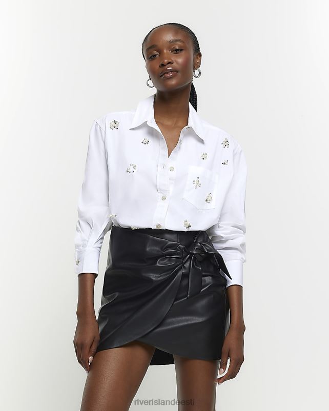 kehakate must naised River Island kunstnahast vibu miniseelik 44TLL4159