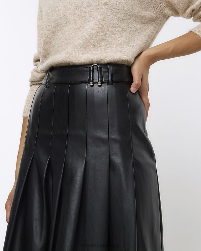 kehakate must naised River Island kunstnahast volditud midiseelik 44TLL4145