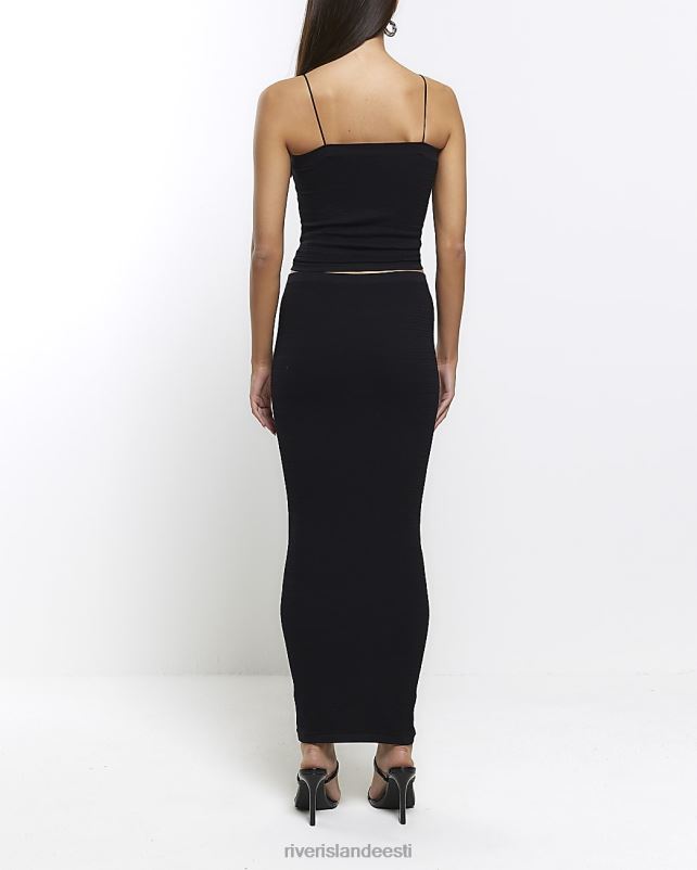 kehakate must naised River Island õmblusteta midi seelik 44TLL4412