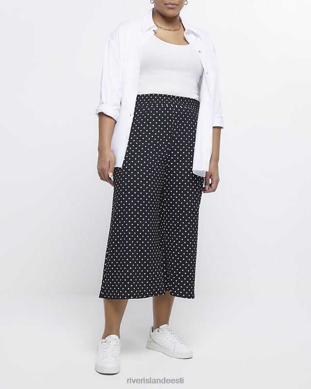 kehakate must naised River Island pluss kohapeal culottes 44TLL2259