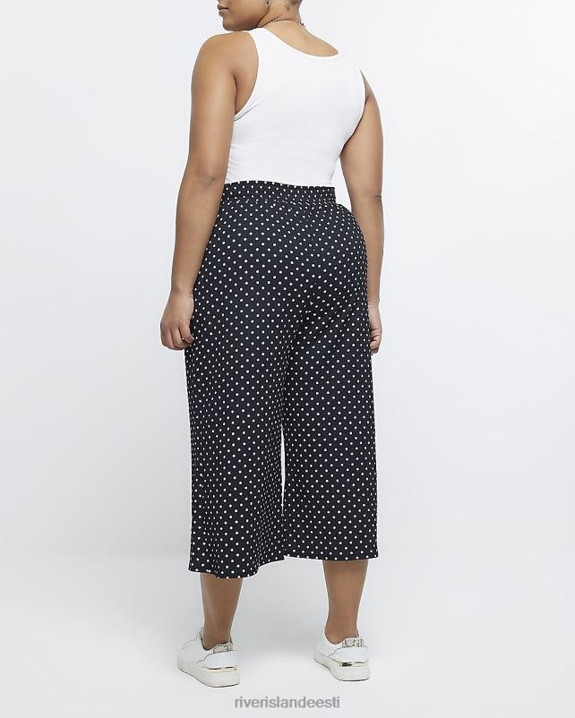 kehakate must naised River Island pluss kohapeal culottes 44TLL2259