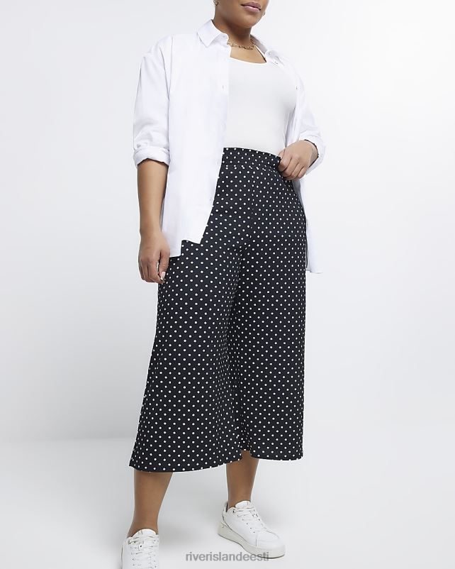 kehakate must naised River Island pluss kohapeal culottes 44TLL2259