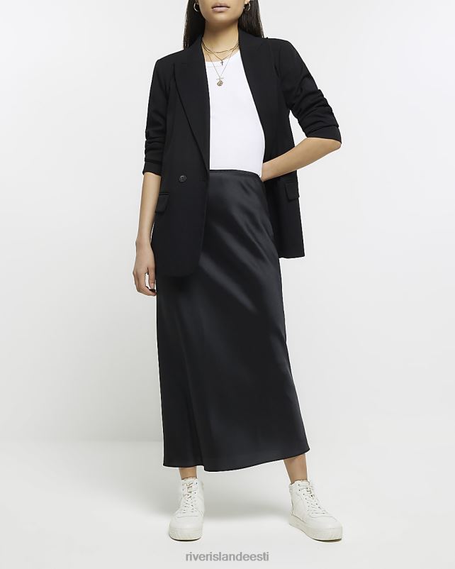 kehakate must naised River Island satiinist maxi seelik 44TLL38