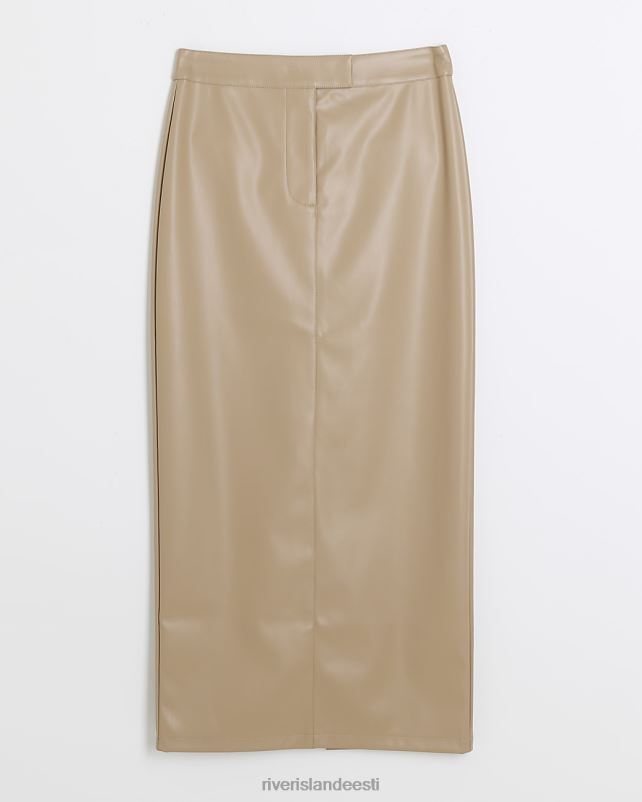 kehakate pruun naised River Island kunstnahast midi seelik 44TLL3762