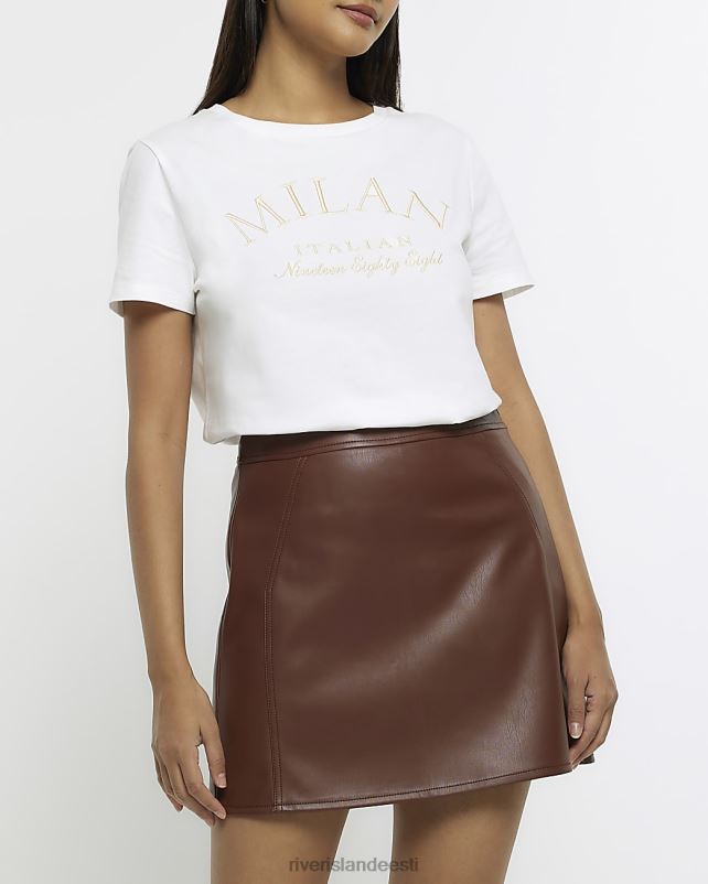 kehakate pruun naised River Island kunstnahast miniseelik 44TLL686