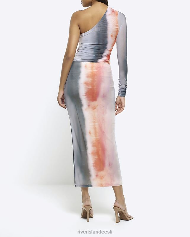 kehakate punane naised River Island võrgust abstraktne maxi seelik 44TLL4503