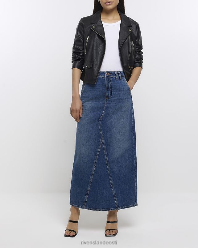 kehakate sinine naised River Island denim maxi seelik 44TLL4629