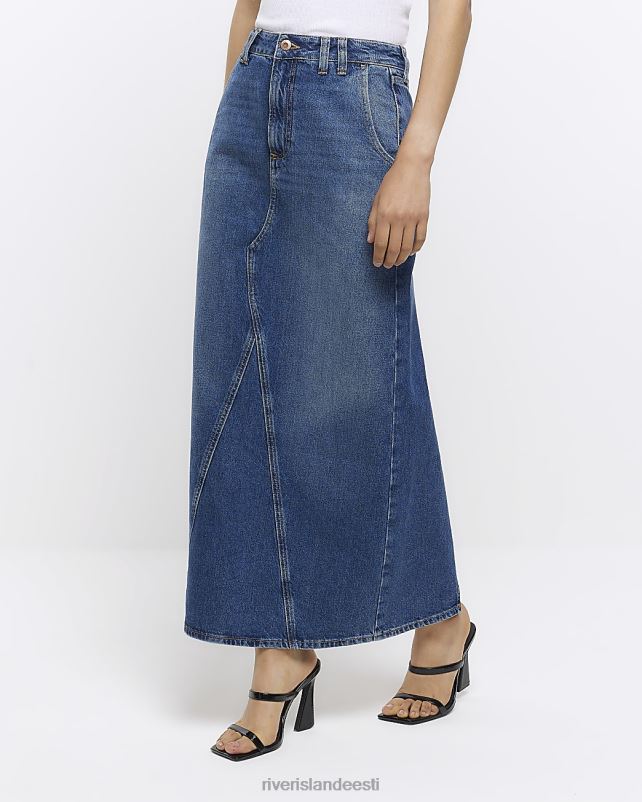 kehakate sinine naised River Island denim maxi seelik 44TLL4629