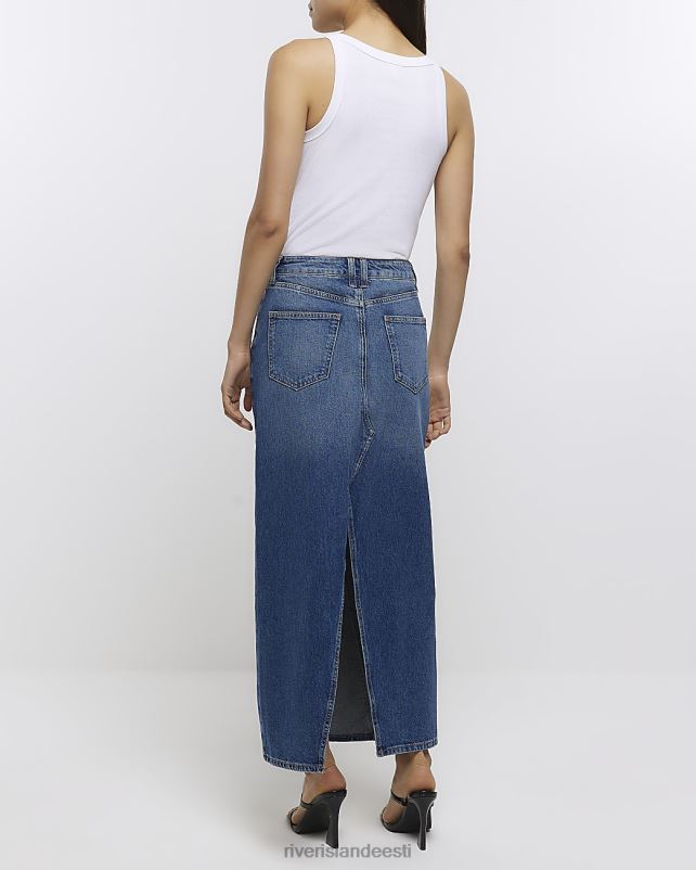 kehakate sinine naised River Island denim maxi seelik 44TLL4629