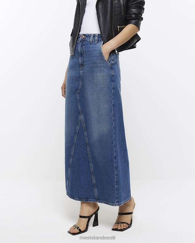 kehakate sinine naised River Island denim maxi seelik 44TLL4629